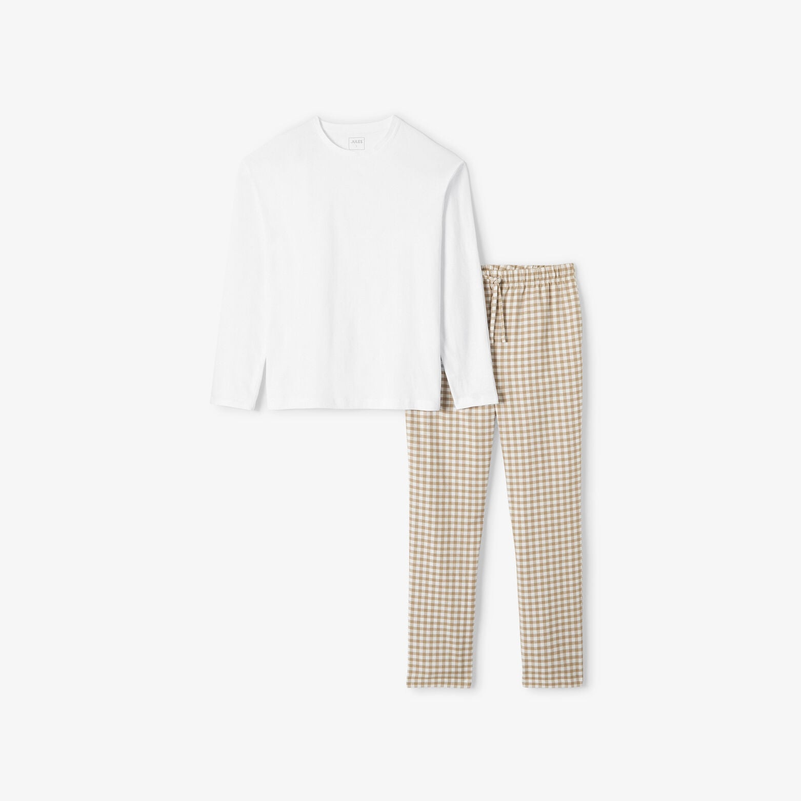 Ensemble pyjama flanelle &agrave; carreaux