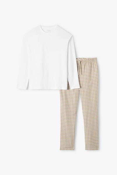 Ensemble pyjama flanelle &agrave; carreaux