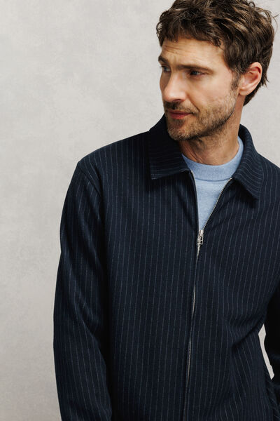 Veste zipp&eacute;e ray&eacute;e