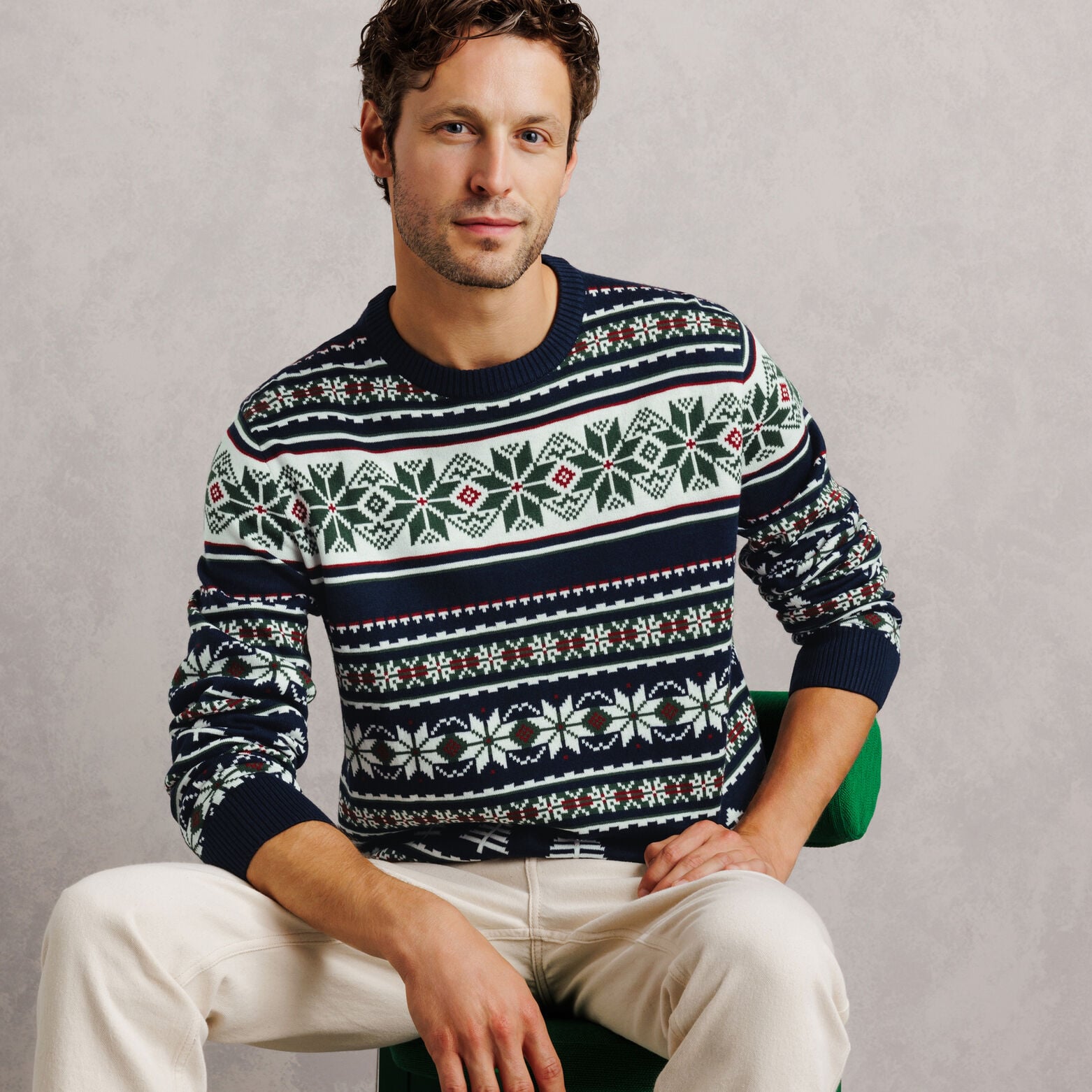 Pull de No&euml;l jacquard