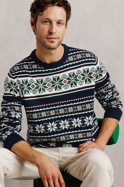 Pull de No&euml;l jacquard