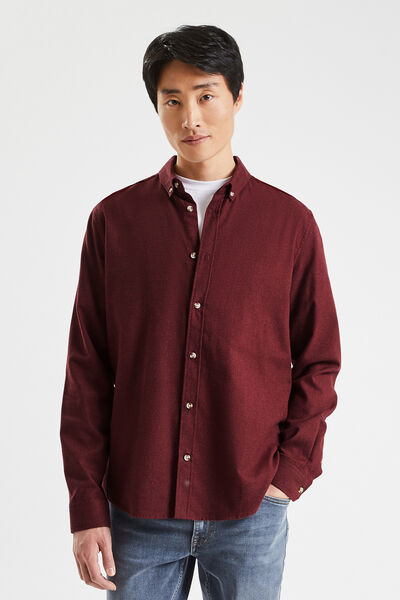 Chemise Flanelle - Carreaux Rouge et Gris Homme - Powder River Taille XL