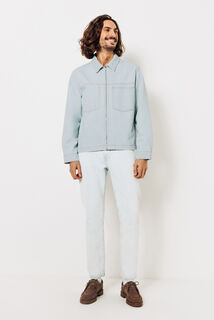 Veste en jean zippée