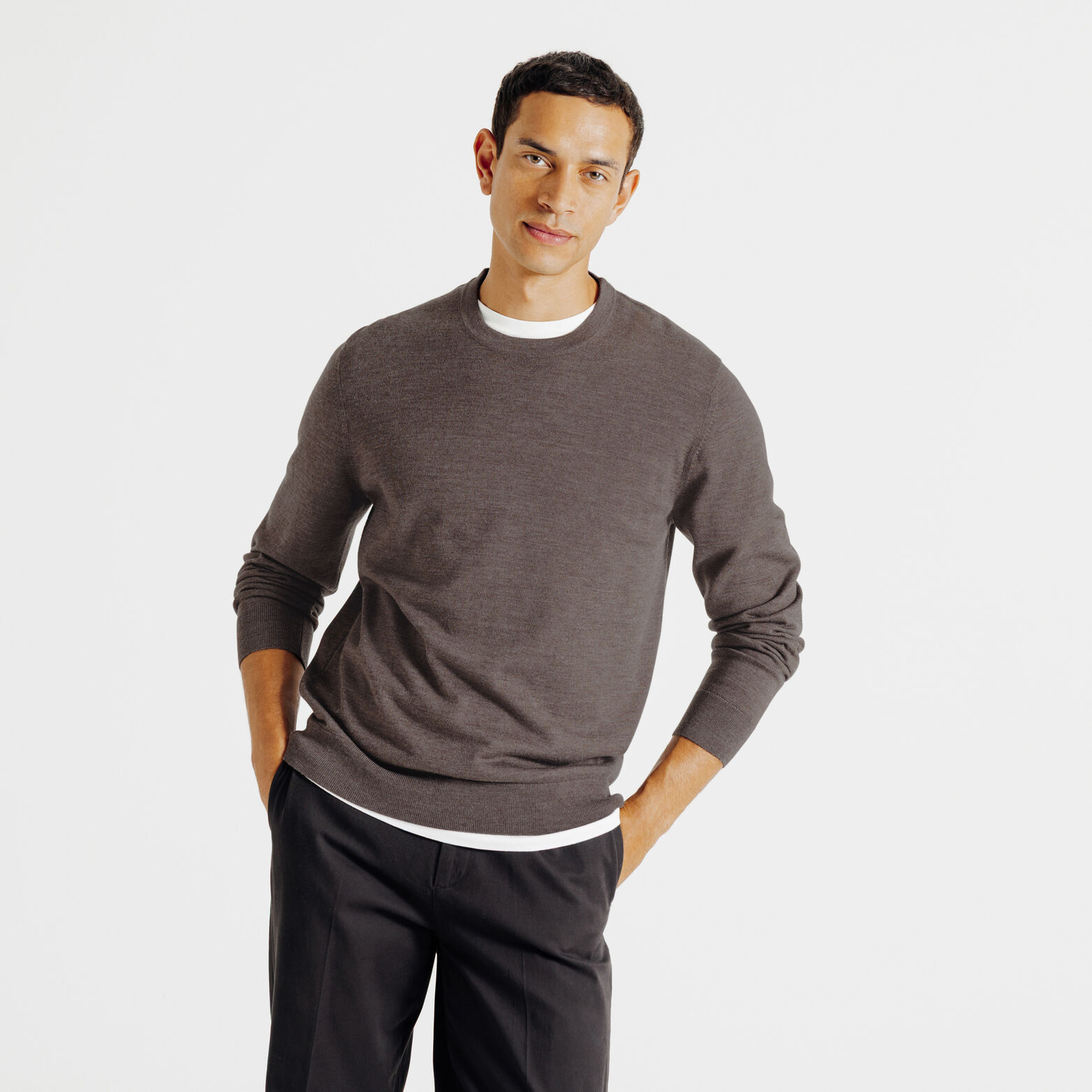 Pull col rond mérinos