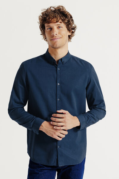 Chemise en coton TENCEL¿ Lyocell col boutonné