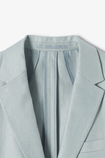 Comfort fit kostuumvest in linnen