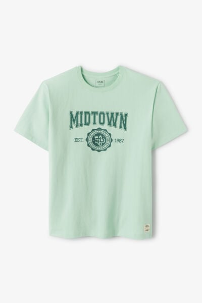 T-shirt in katoen met borduursel vooraan