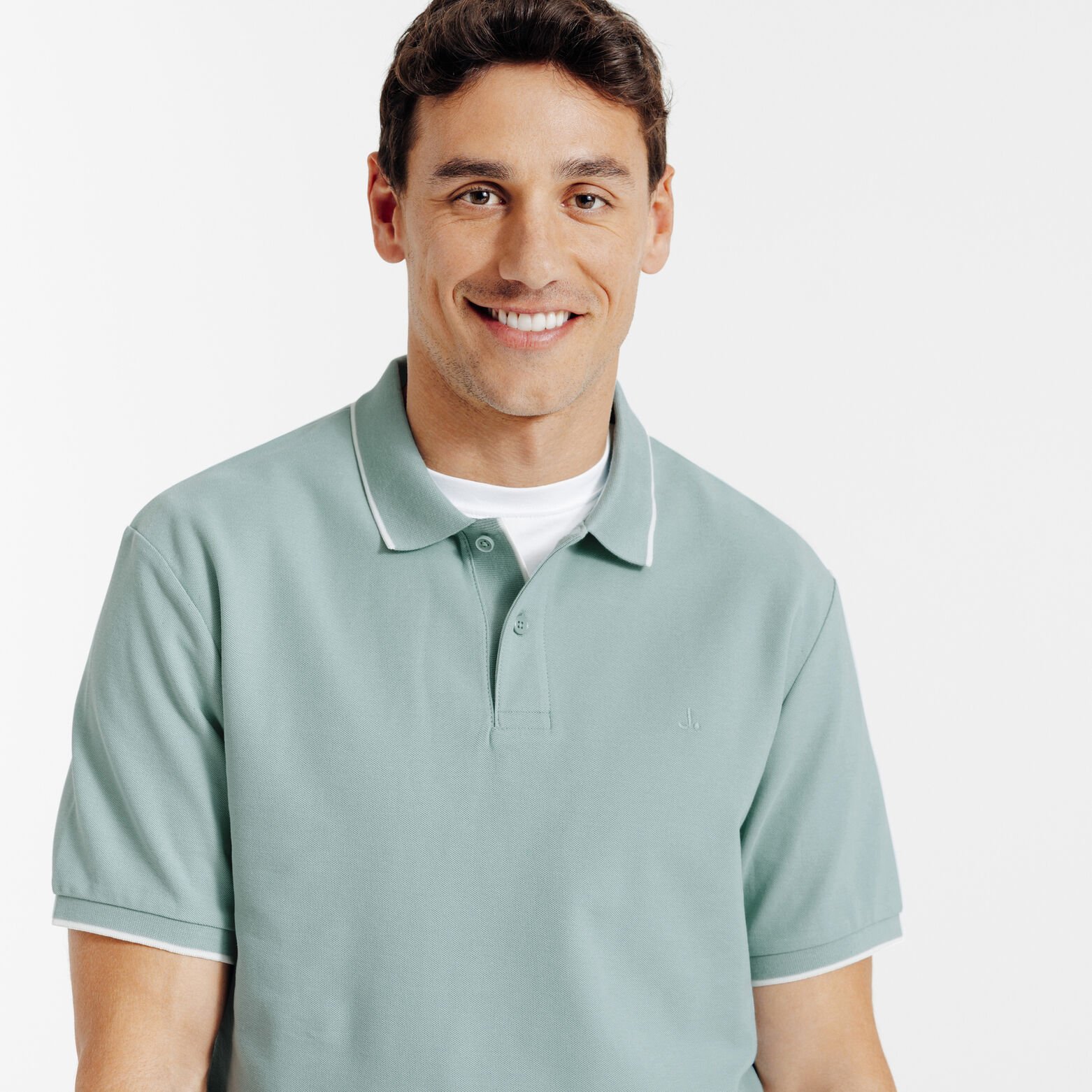 "Le Parfait by Jules" effen polo korte mouwen 