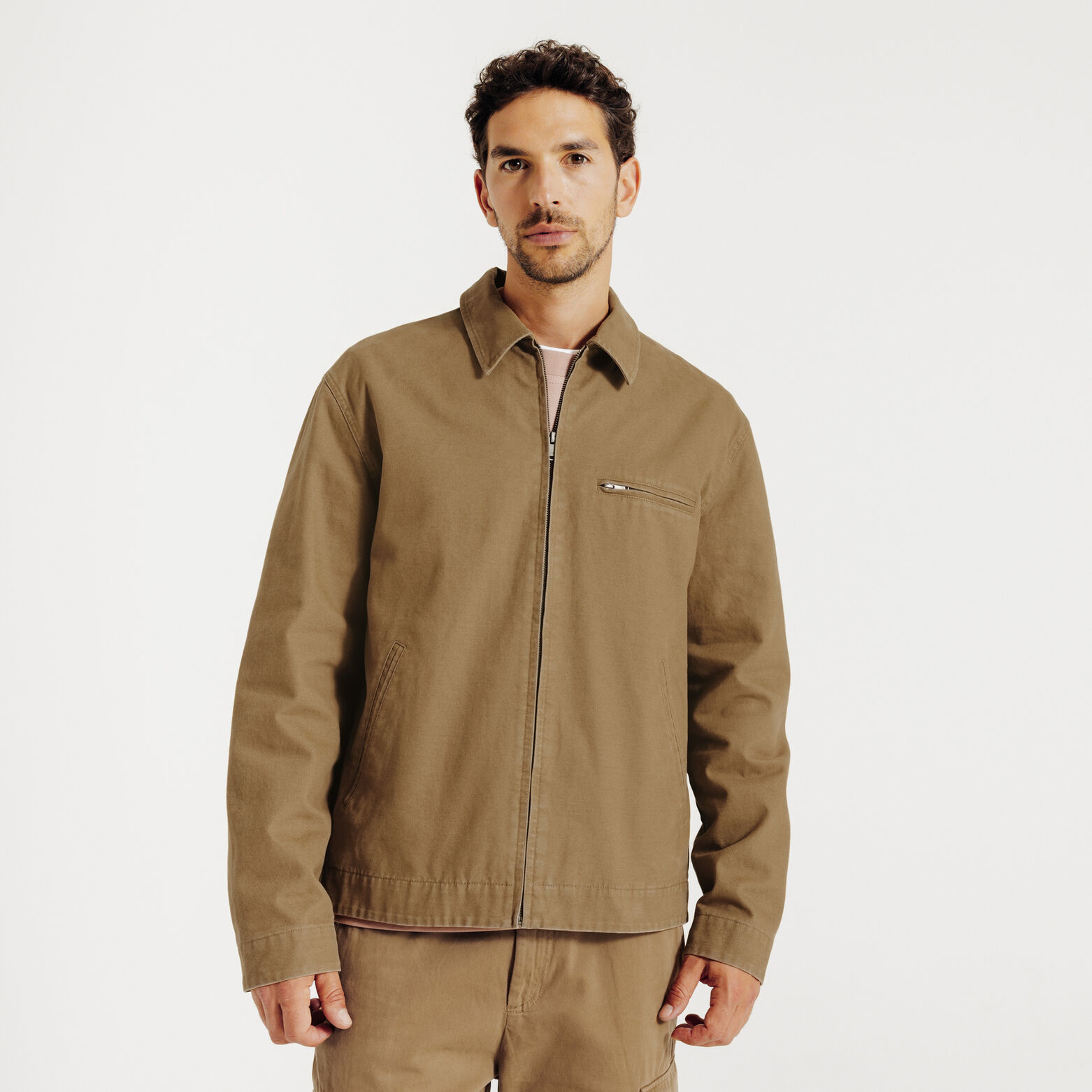 Blouson mi-saison col chemise