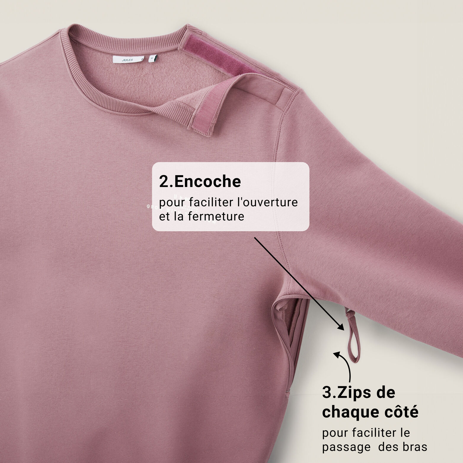 Sweat pour personne à mobilité réduite