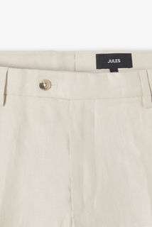 Comfort fit kostuumbroek in linnen