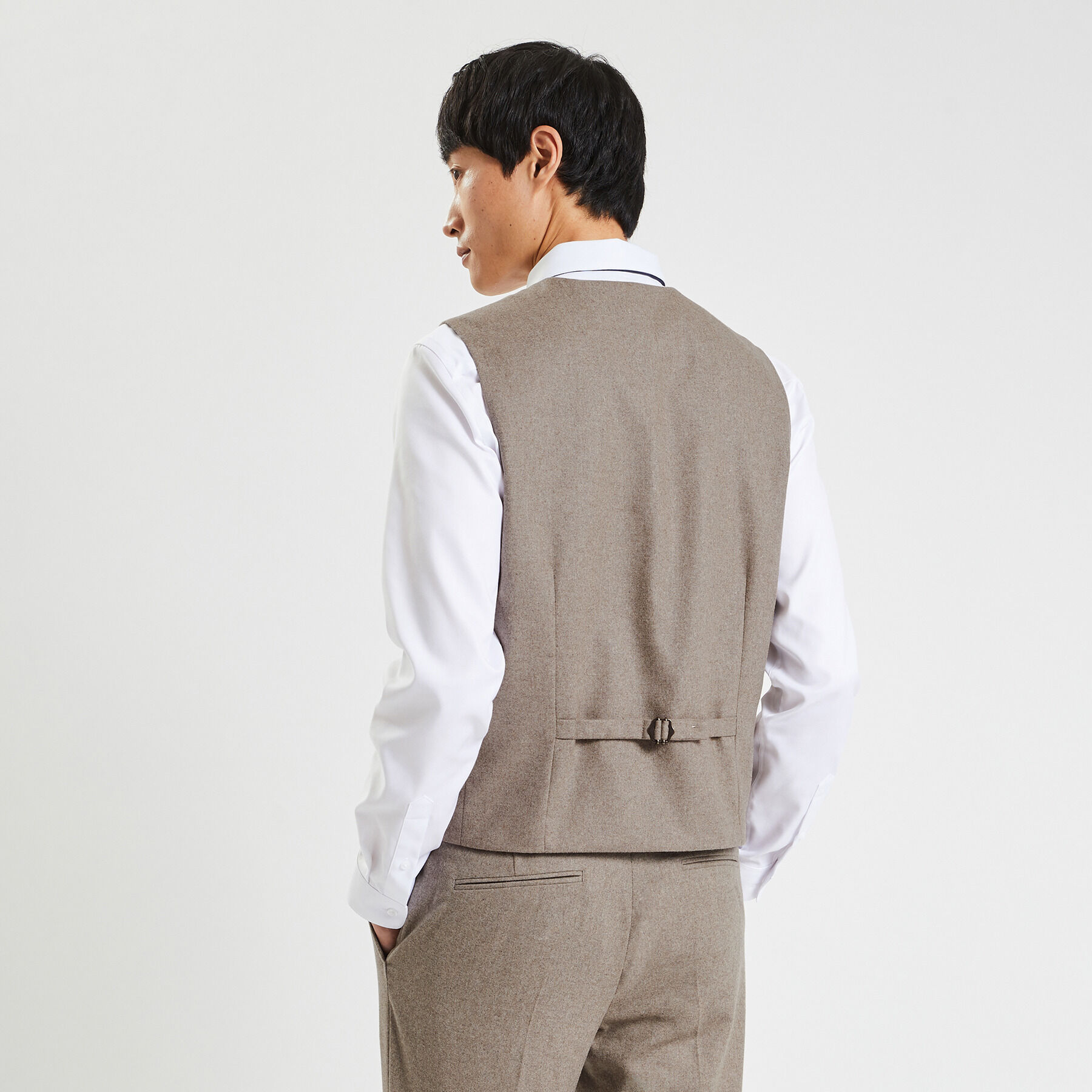 Gilet de costume flanelle