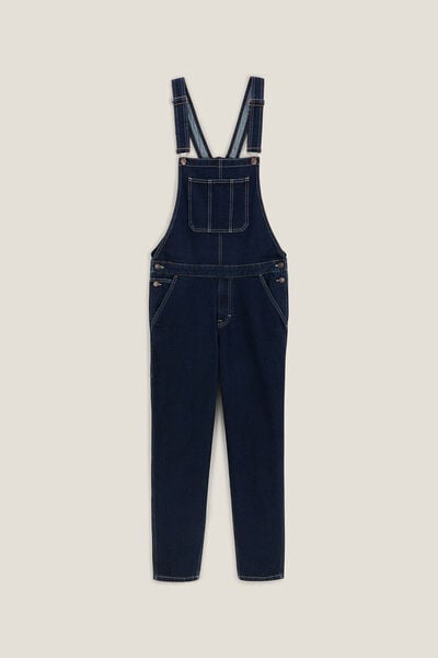 Overall in jeans, ruw