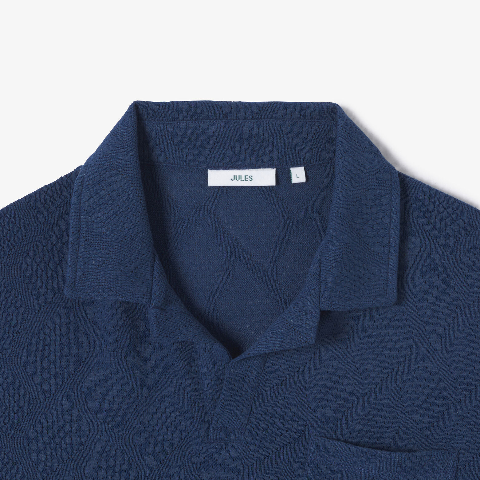 Polo col resort jacquard