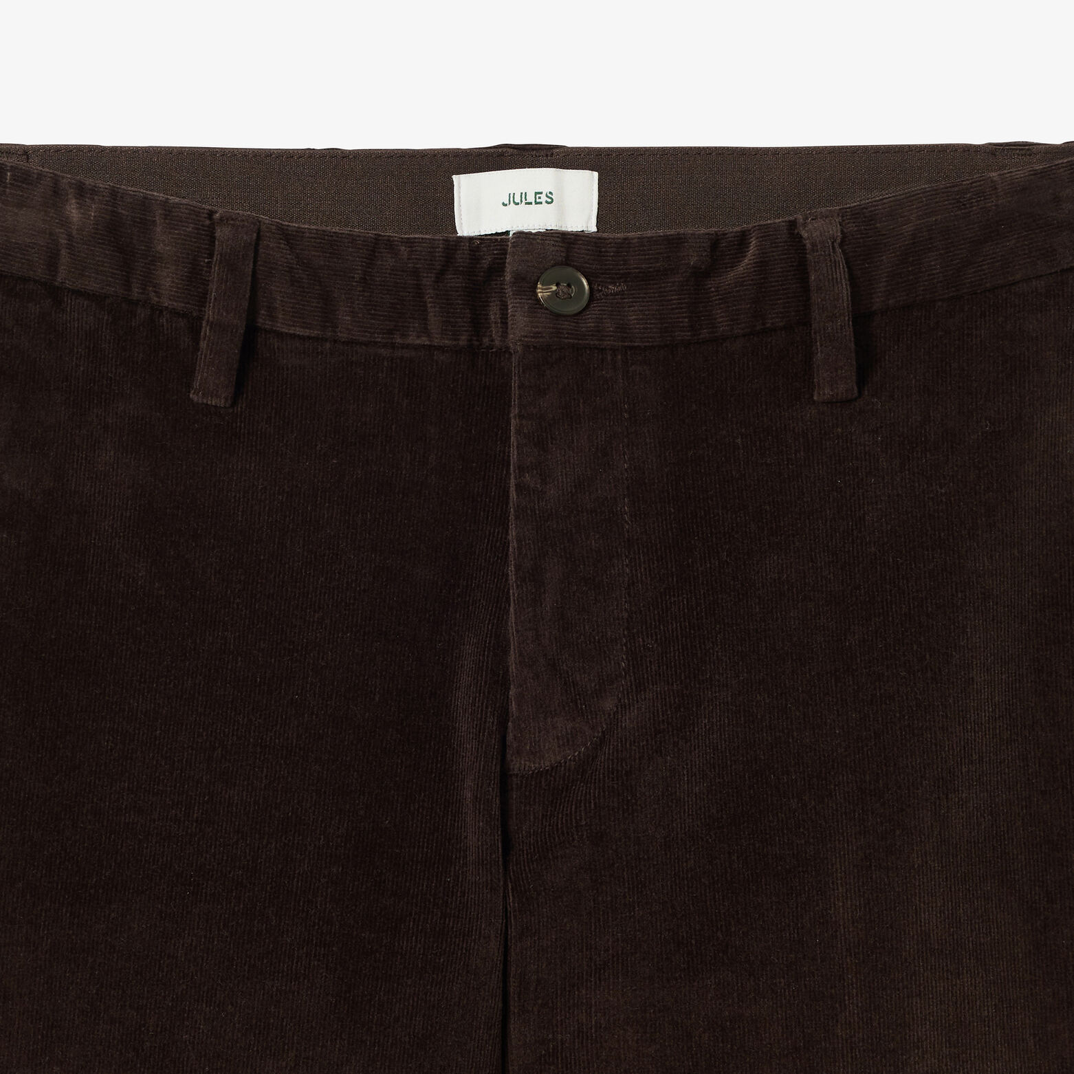 Fluwelen straight chinobroek