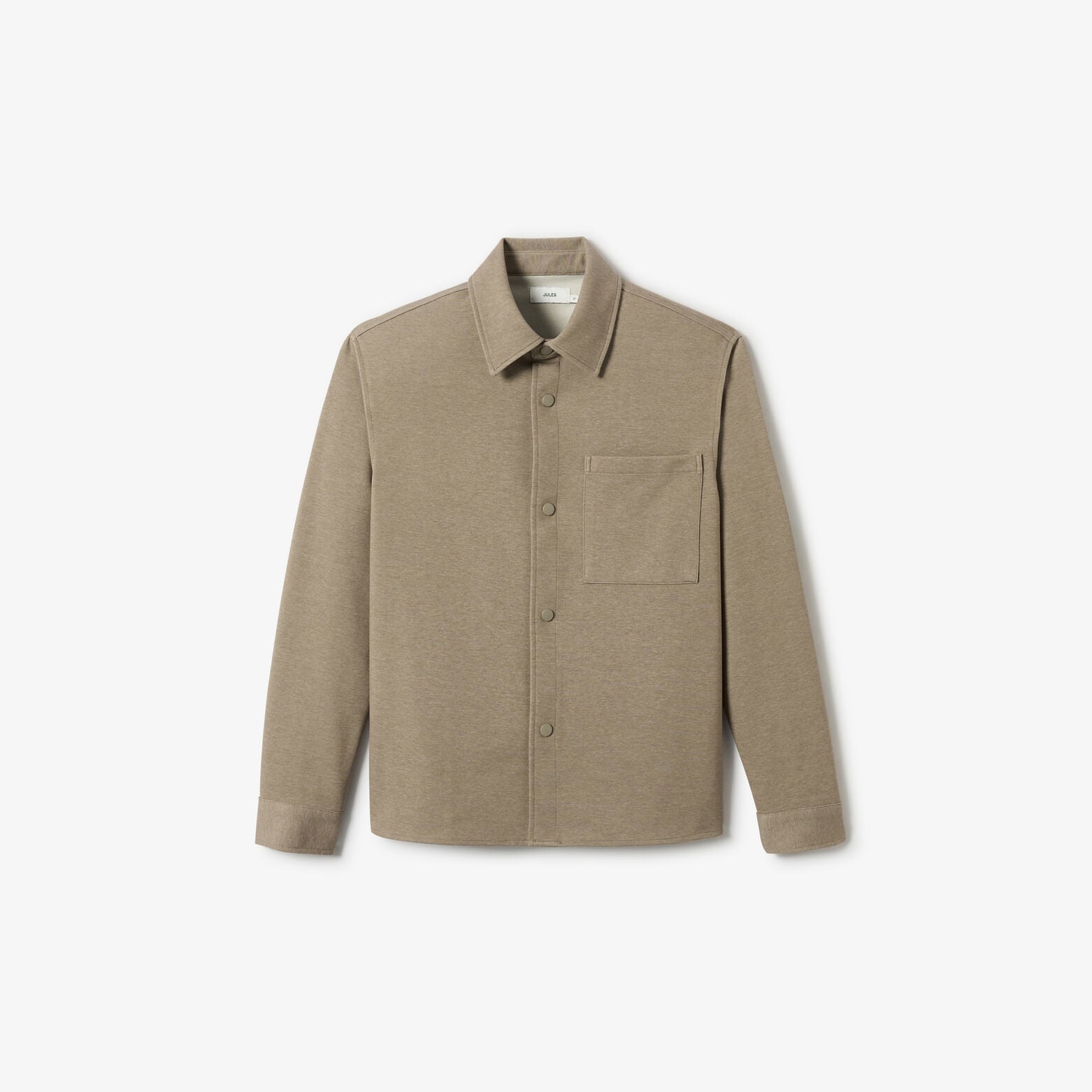Surchemise en maille col fran&ccedil;ais