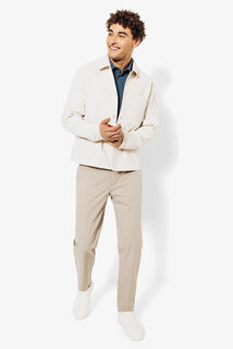 Slim effen hemd in gerecyclede polyamide