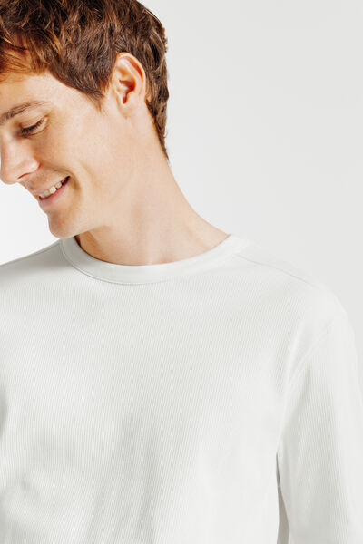 Tee shirt en c&ocirc;te manches longues