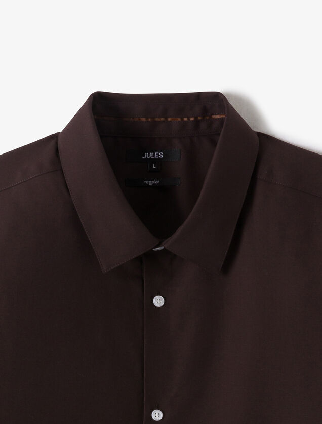 Chemise sans repassage en coton regular