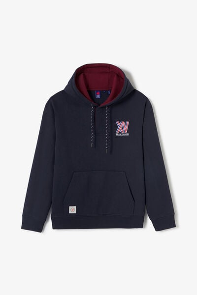 Sweat &agrave; capuche brod&eacute; licence France Rugby