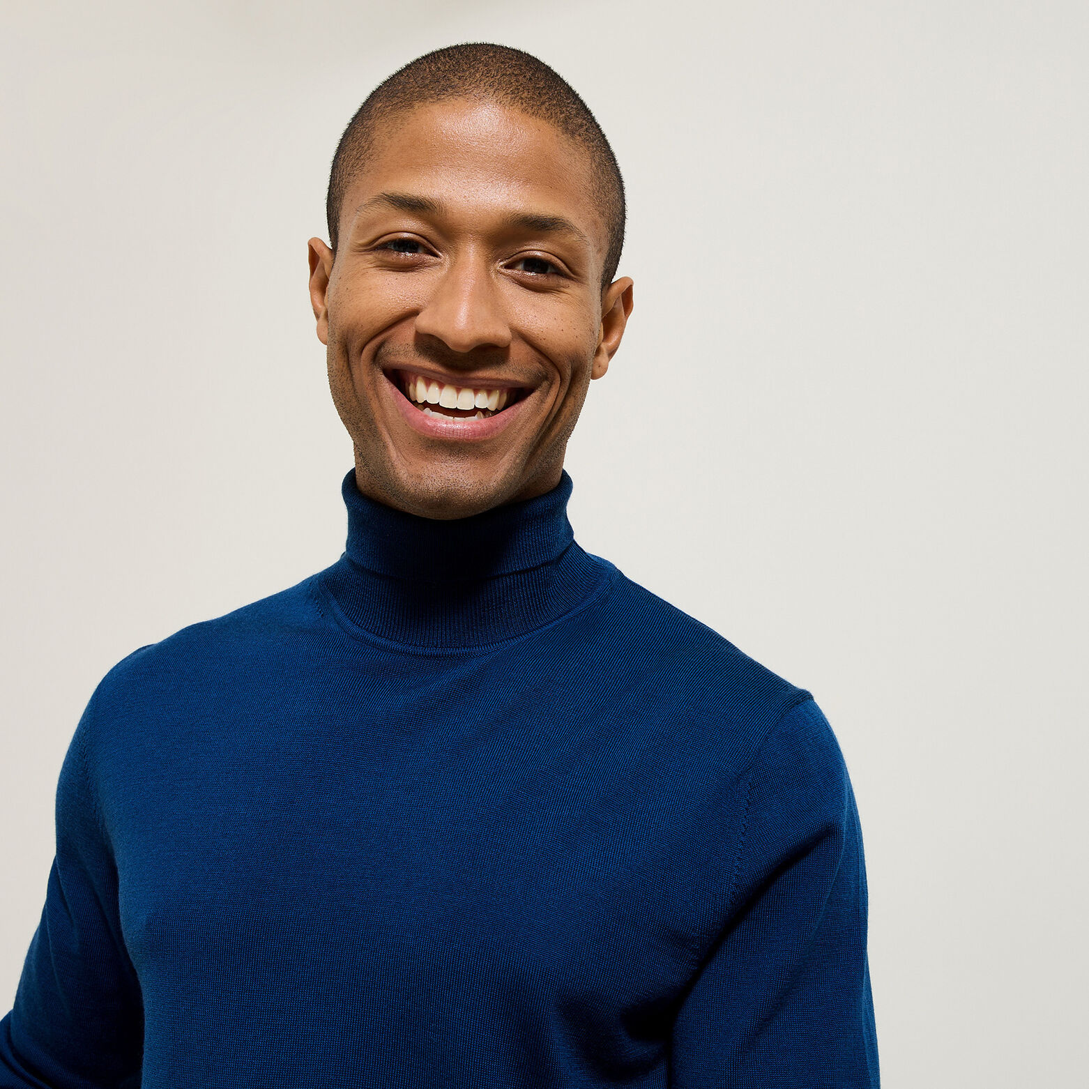 Trui met rolkraag in merinoswol