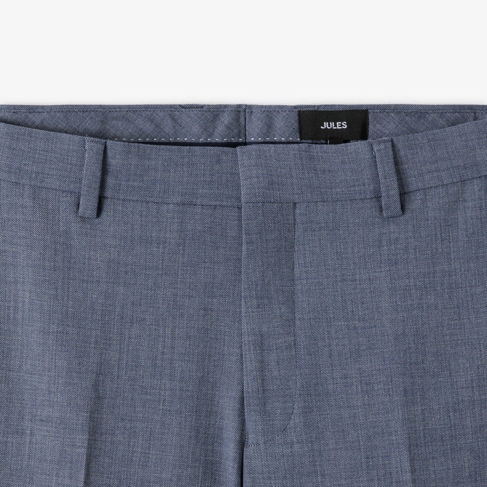 Tweekleurige comfort fit kostuumbroek