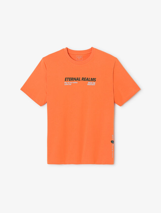 Tee shirt imprimé col rond