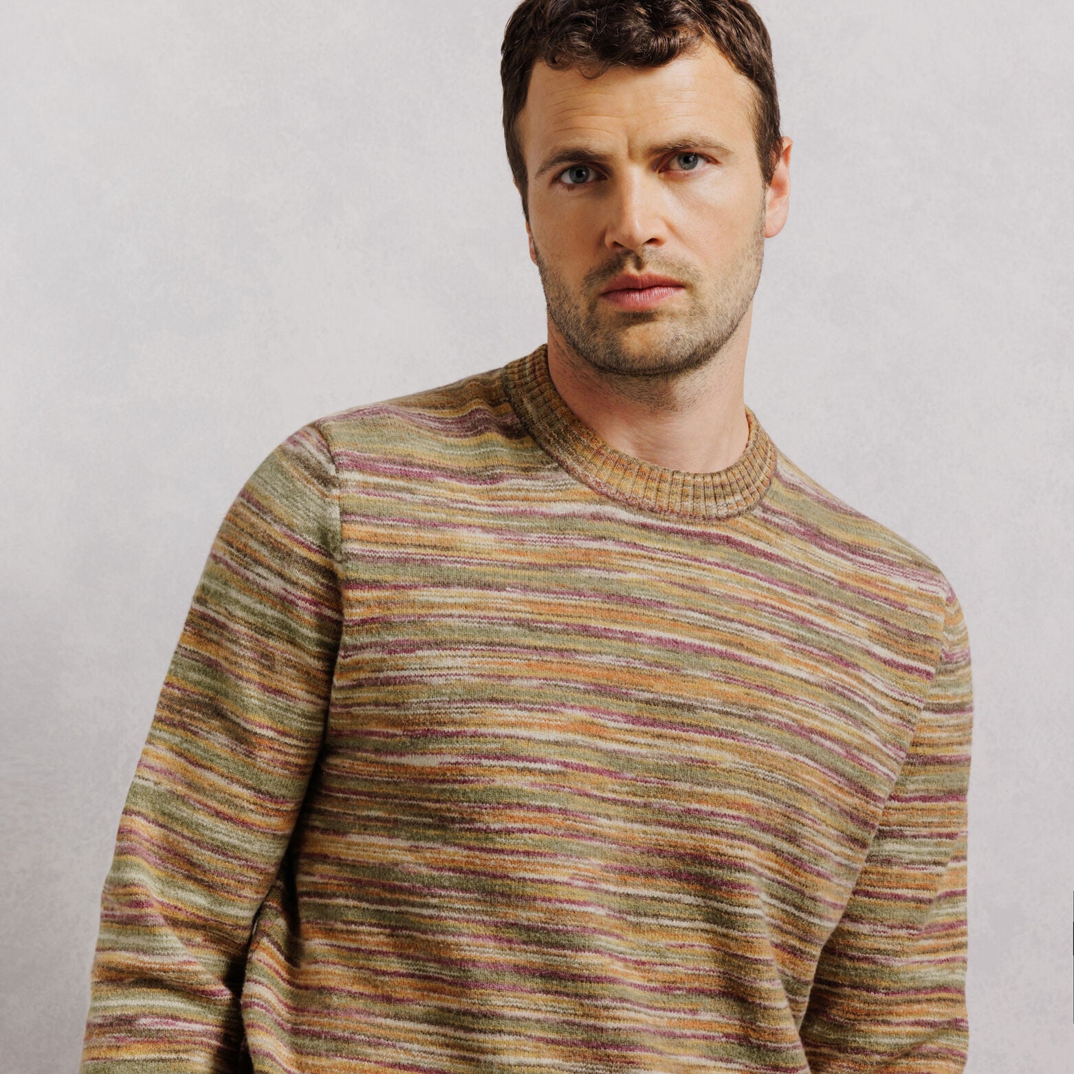 Pull col rond mousseux coton majoritaire