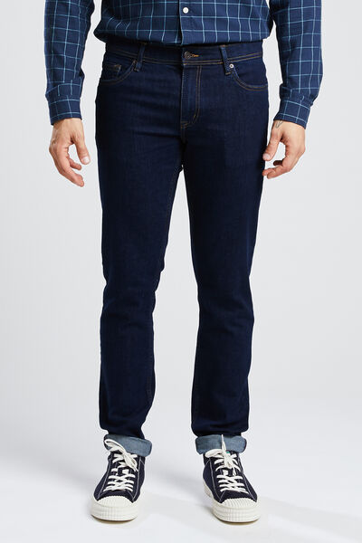 Slim jeans #Tom, ruw, gerecycled katoen