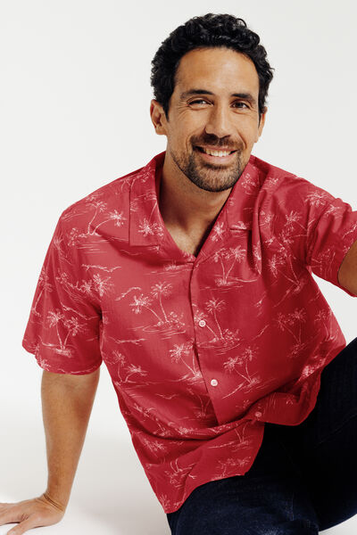 Chemisette regular imprimé coton