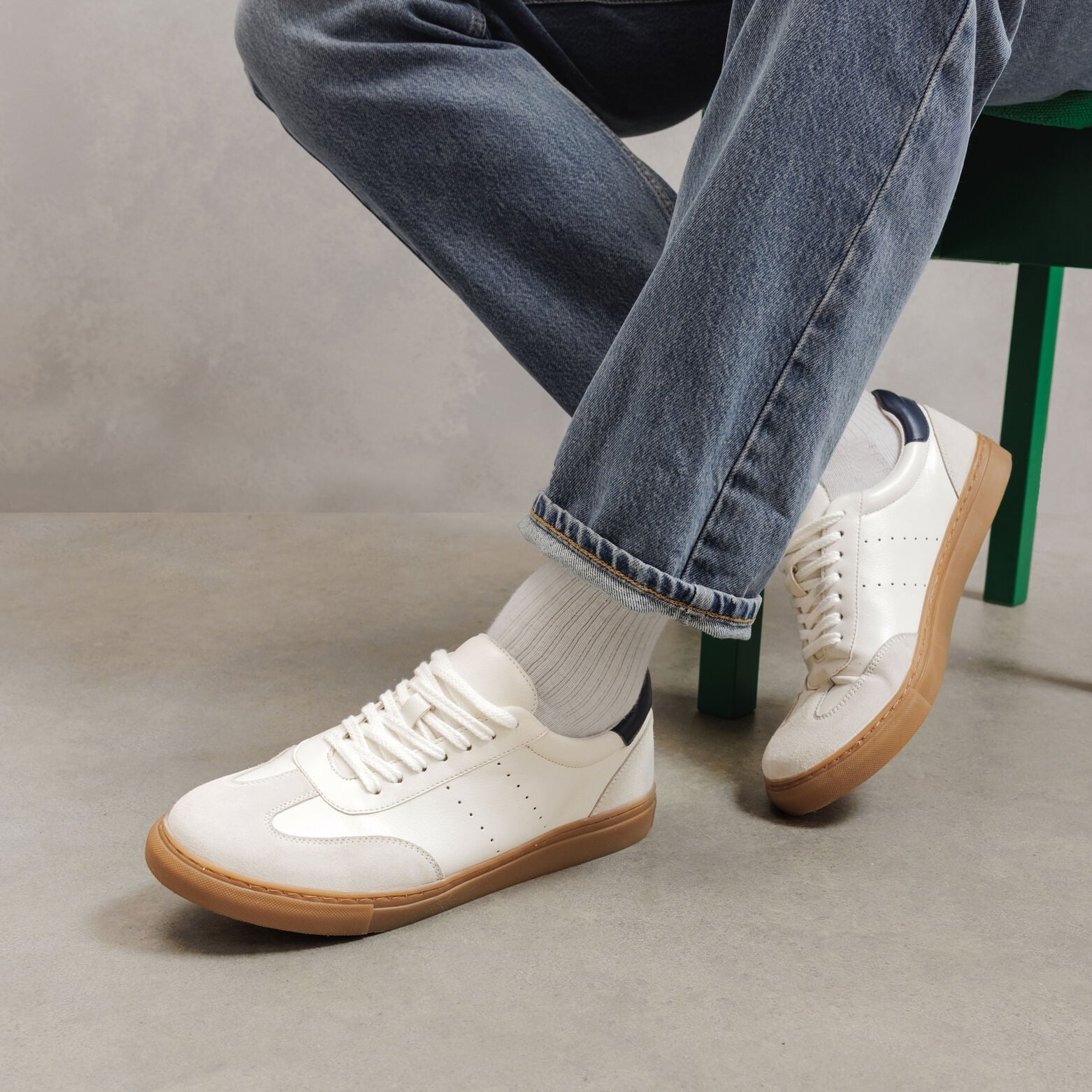 Baskets 100% cuir