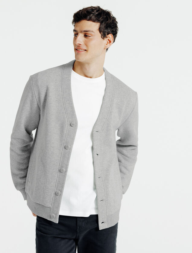 Sweatvest met knopen