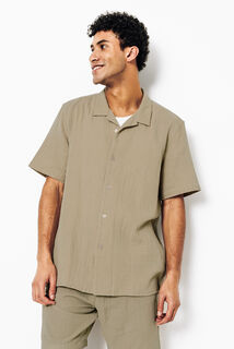 Chemisette en gaze de coton col requin