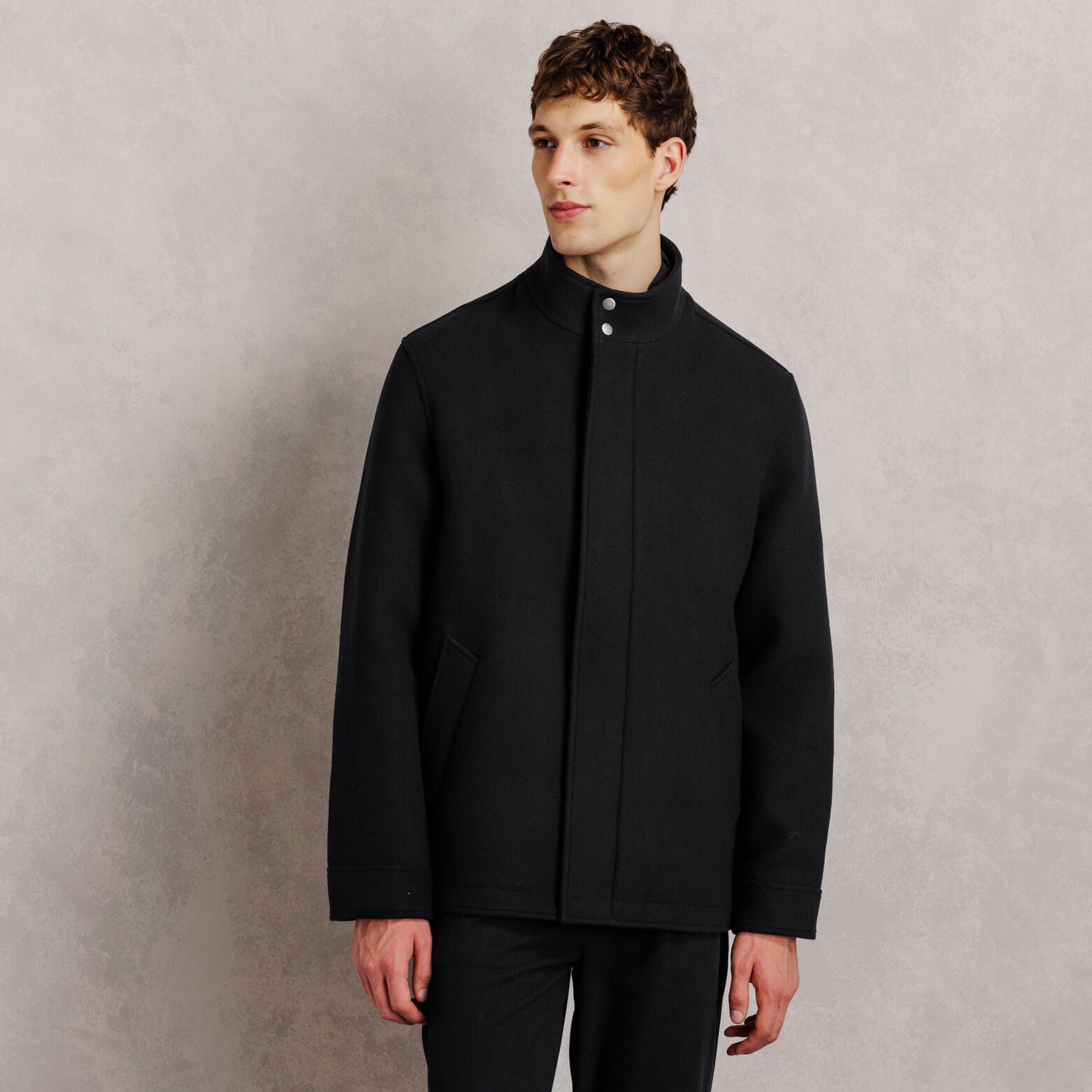 Manteau court parementure amovible
