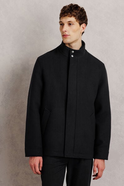 Manteau court parementure amovible