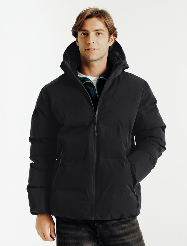 Doudoune zipp&eacute;e &agrave; capuche