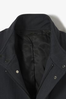 Manteau hiver long col montant