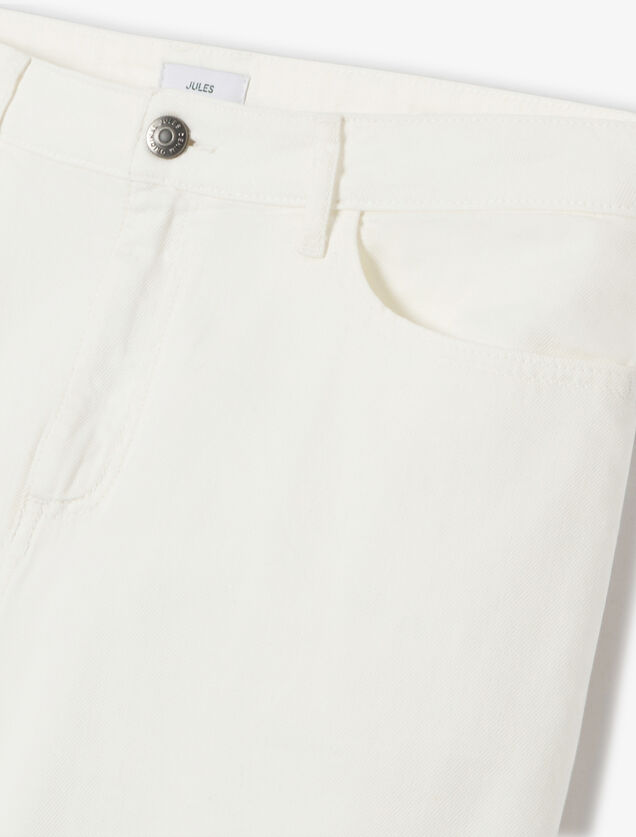 Pantalon chino large l&eacute;ger en coton