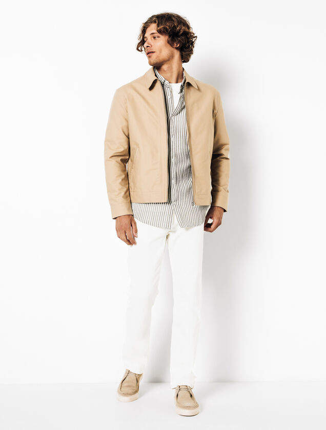 Chemise en gaze de coton ray&eacute;e