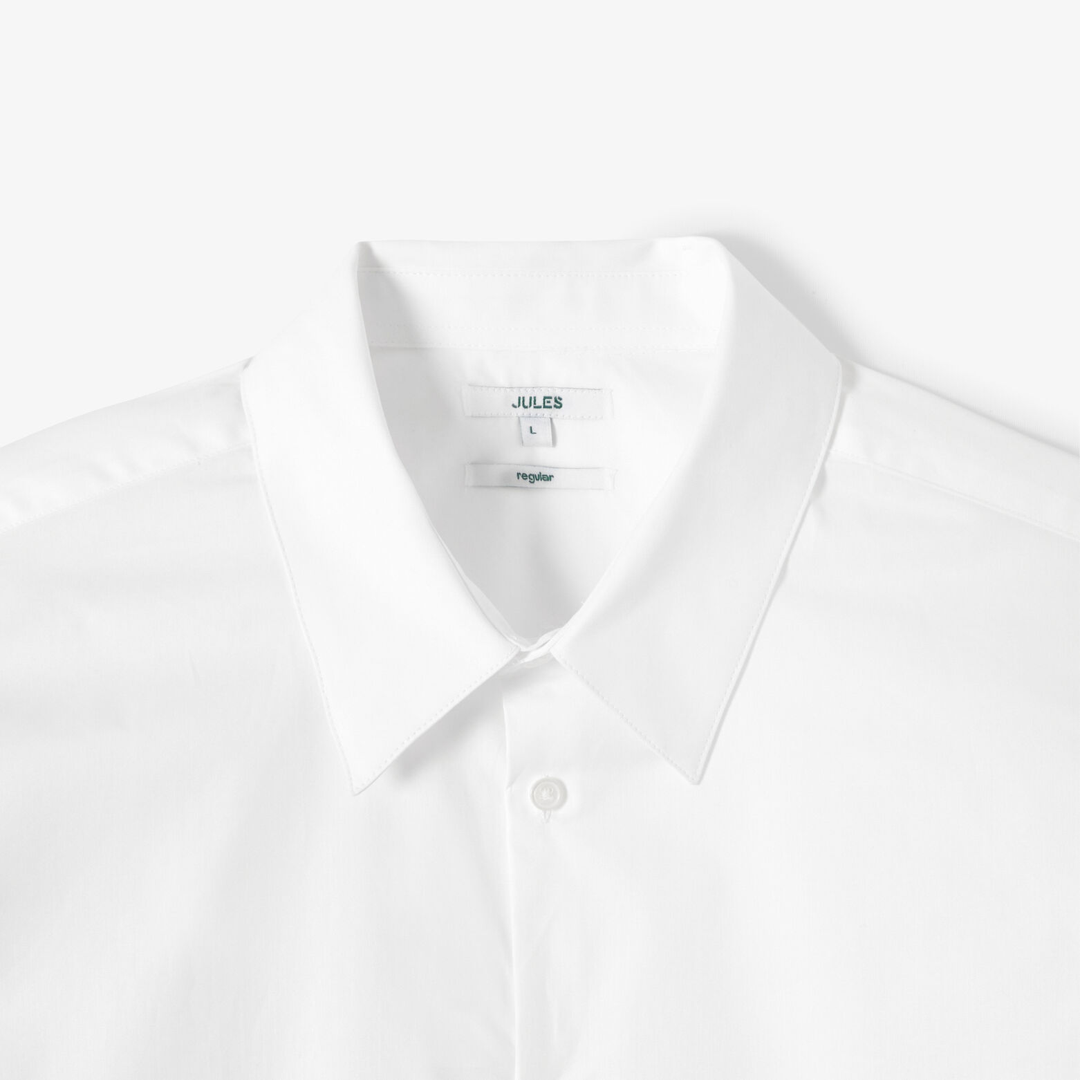 Chemise en coton regular unie