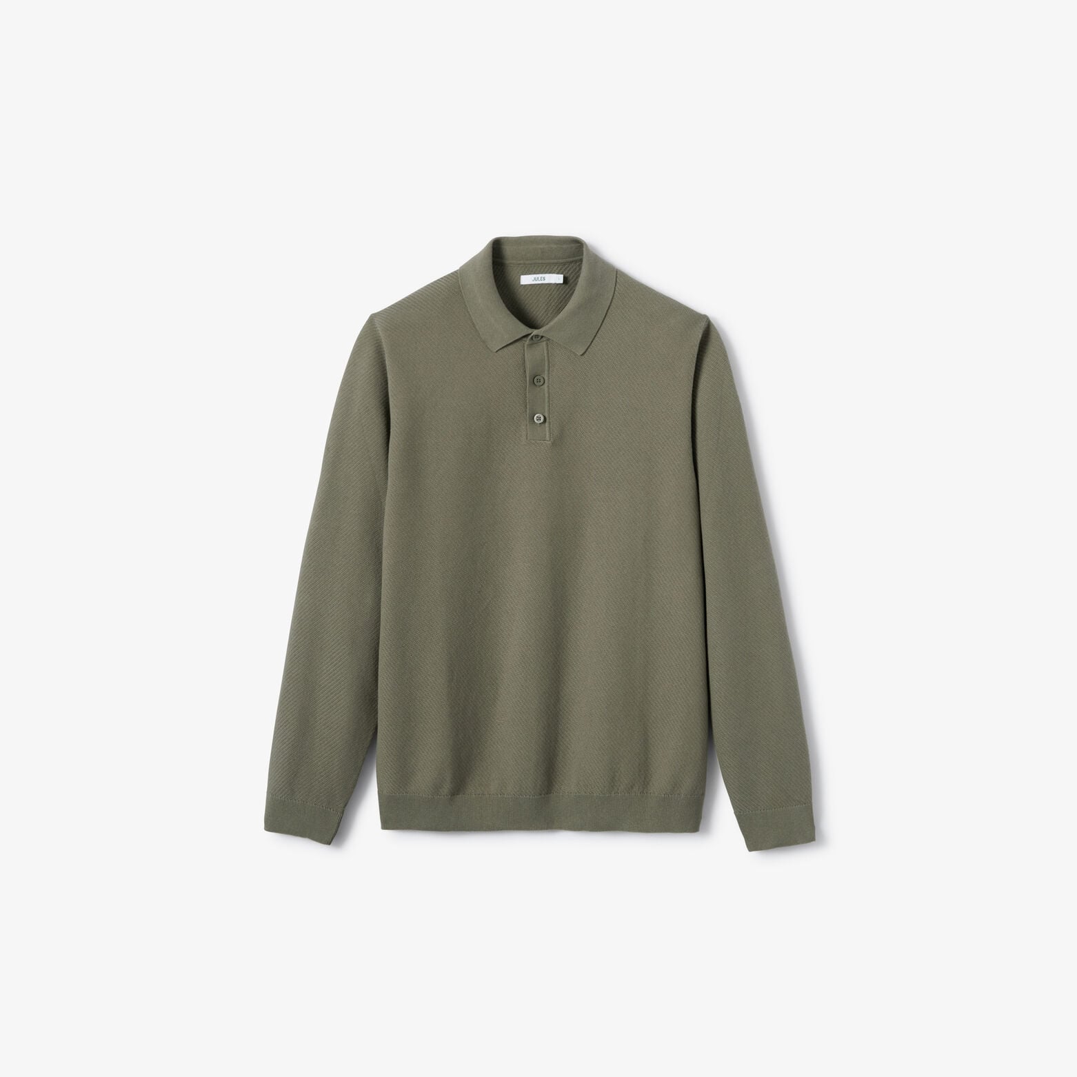 Pull col polo boutonn&eacute; fantaisie