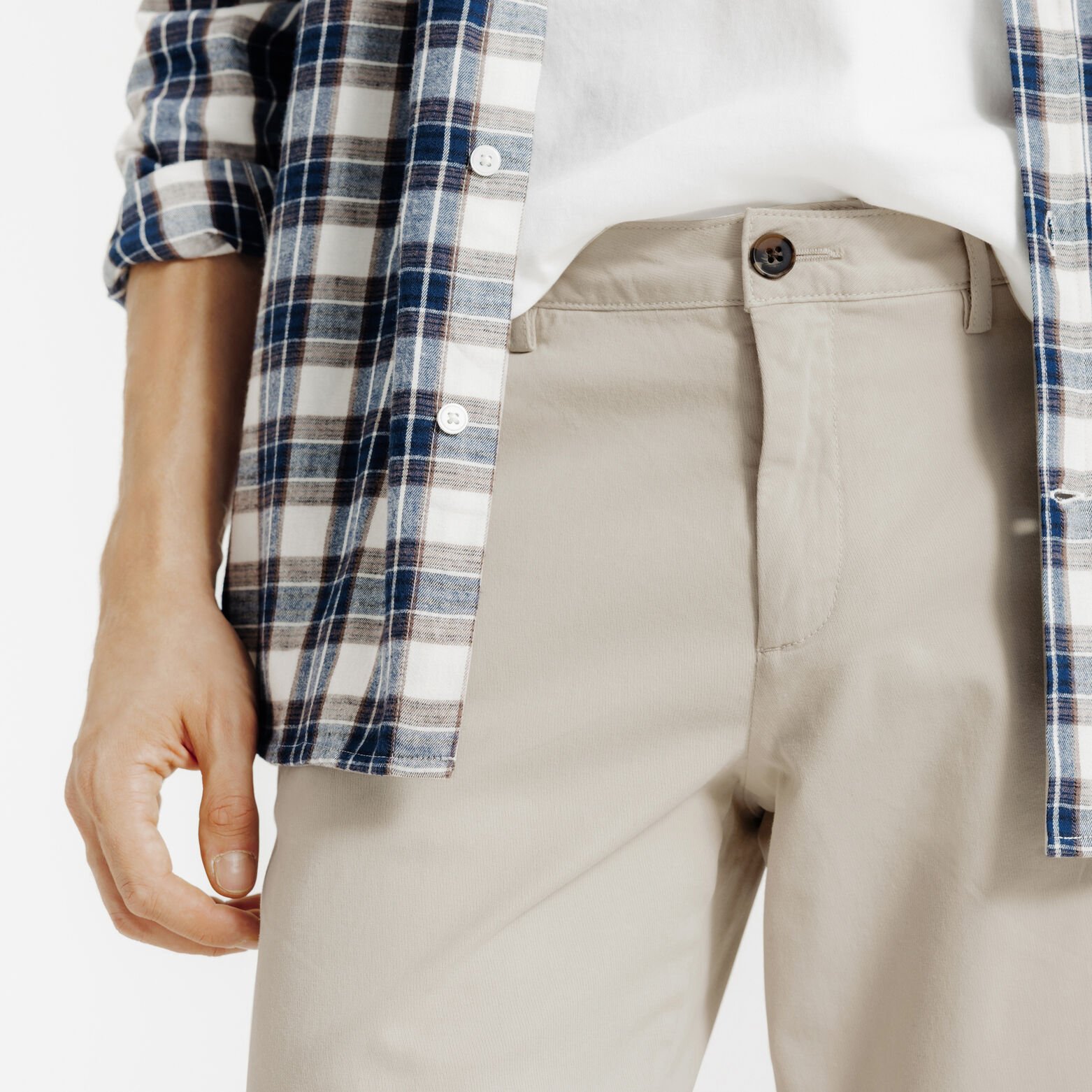 Pantalon chino slim tricotine