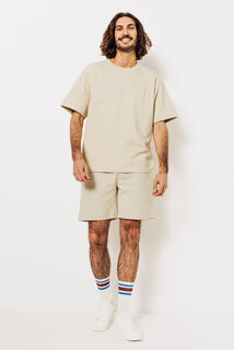 Tee shirt matière éponge col rond