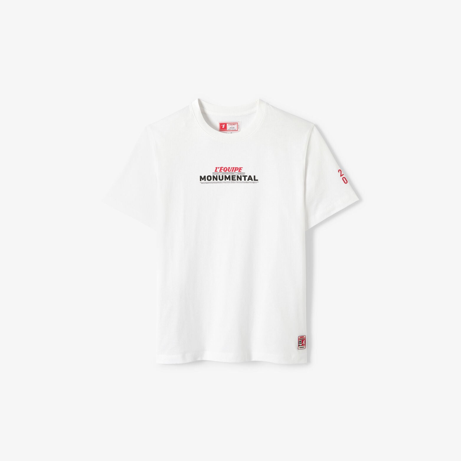 Tee shirt imprim&eacute; devant licence L'&Eacute;quipe