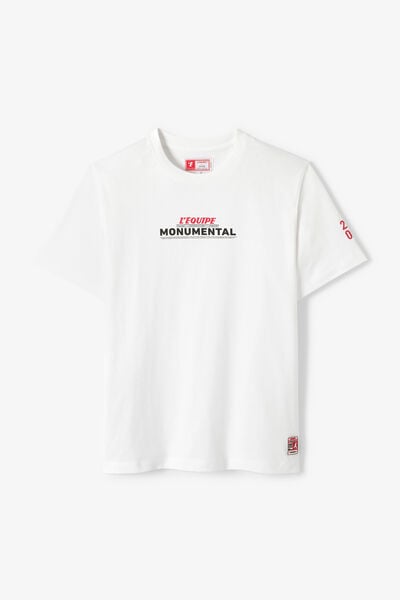 Tee shirt imprim&eacute; devant licence L'&Eacute;quipe