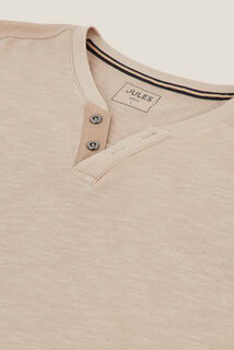 Tee shirt col tunisien manches longues