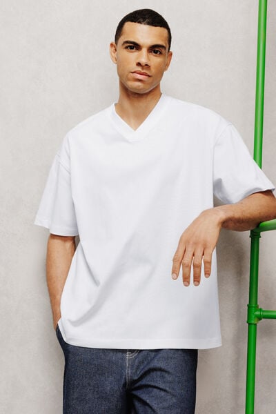 Tee shirt col V oversize