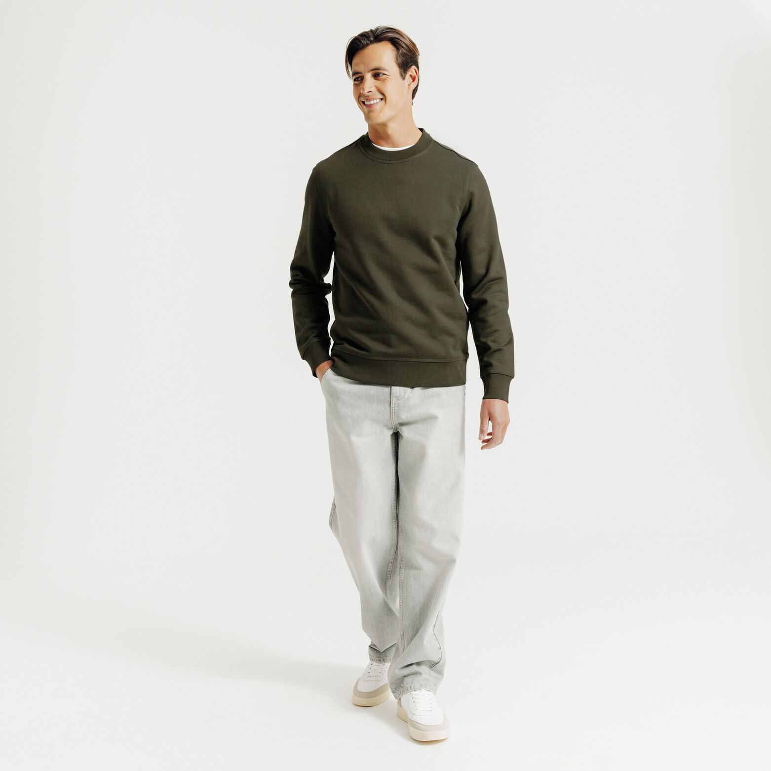 Sweat col rond uni "le parfait by JULES"