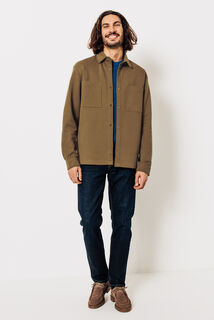 Surchemise en maille col chemise