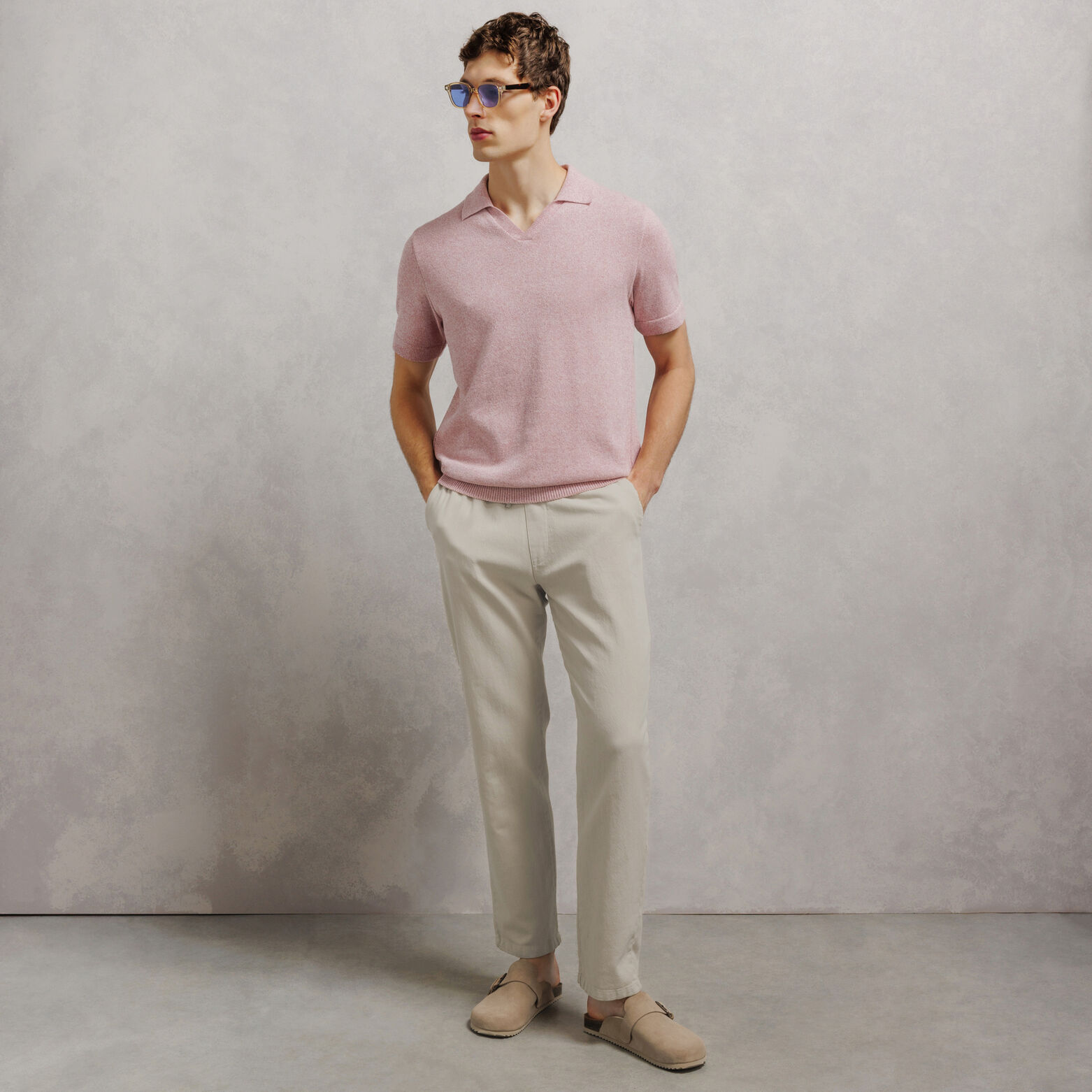 Pantalon tapered taille &eacute;lastiqu&eacute;e
